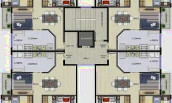 Imagem 2: Apartamento à venda, 3 quartos, 1 suíte, 2 vagas, Chácara - Betim/MG