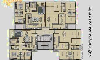 Imagem 4: Apartamento com 3 dormitórios à venda, 95 m² por R$ 770.000,00 - Casa Caiada - Olinda/PE
