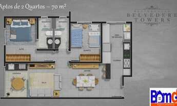 Imagem 4: Apartamento 3 dorms no Tubalina em UBERLÂNDIA - MG