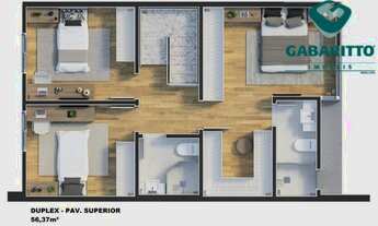 Imagem 6: Excelentes sobrados duplex localizado no bairro Pilarzinho Residencial Parque das Pedreira