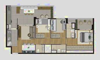 Imagem 5: Apartamento 3 suítes, terraço Gourmet 2 vagas. Pronto para Morar