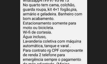 Imagem: Quarto com banheiro individual mobiliada