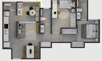 Imagem 6: Apartamentos de 62m² a 75m² Icaraí Parque Clube