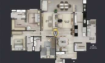 Imagem 2: Apartamento à venda, 141 m² por R$ 1.210.000,00 - Jardim Campos Elísios - Jundiaí/SP