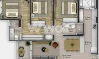 Imagem 2: 3 QUARTOS 1 STE - 03 VGS - TOP - PISCINA NO ÁTICO