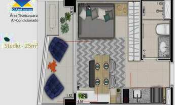 Imagem 2: Flat para venda com 24 metros quadrados com 1 quarto em Butantã - São Paulo - SP