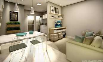 Imagem 7: Casa a venda em Hortolândia na planta com dois quartos sendo duas suítes em Hortolândia