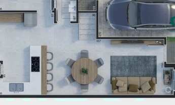 Imagem 7: Excelentes sobrados duplex localizado no bairro Pilarzinho Residencial Parque das Pedreira