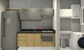 Imagem 3: Apartamento com 1 dormitório para alugar, 43 m² por R$ 3.817,55/mês - Jardim Aquarius - Sã