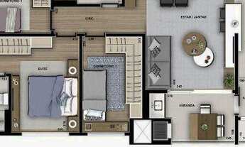 Imagem 2: Apartamento com 3 dormitórios à venda, 87 m² por R$ 758.029,00 - Jardim Social - Curitiba