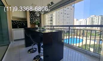 Imagem 3: Maravilhoso c/ Varanda Gourmet e lazer completo - Aluguel mobiliado e decorado