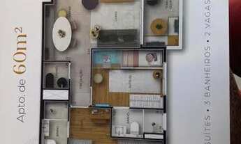 Imagem 2: Apartamento para venda tem 62 metros quadrados com 2 quartos em Centro - Osasco - SP