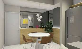 Imagem 2: Apartamento com 1 dormitório para alugar, 43 m² por R$ 3.817,55/mês - Jardim Aquarius - Sã