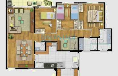 Imagem 2: OPORTUNIDADE VILA SANTA CATARINA, 3 DORMS , VARANDA GOURMET, 2 VAGAS DECORAÇÃO COM BOM G