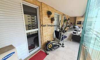 Imagem 2: Santos, Comprar, Apartamento no Gonzaga, Varanda Gourmet, Lado Praia, 3 Suítes + Home Offi