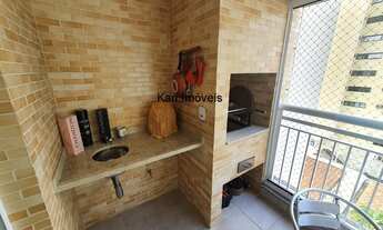 Imagem 7: Santos, Comprar, Apartamento no Gonzaga, Varanda Gourmet, Lado Praia, 3 Suítes + Home Offi