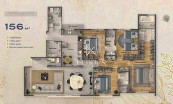 Imagem 7: Apartamento com 4 dormitórios à venda, 156 m² por R$ 2.449.200,00 - Santo Antônio - Belo H