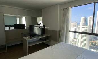 Imagem 2: Andar alto com vista p/ mar, bem localizado, mobiliado, 1 quarto