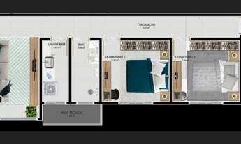 Imagem 4: Apartamento no centro de Piçarras com 3 quartos