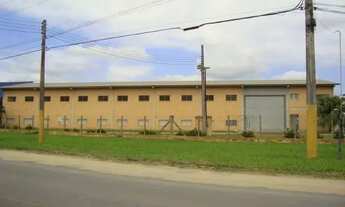 Imagem 4: Pavilhão medindo 1.000 m² com mezanino, escritório, banheiros. Refeitório medindo 100,00 m