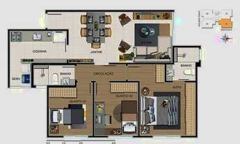 Imagem 2: Apartamento à venda, 3 quartos, 1 suíte, 2 vagas, Santo Antônio - Belo Horizonte/MG