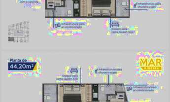 Imagem 7: Apartamento - Lançamento Mar Ribeiro - 45m² Studio (Financiamento direto com a construtora