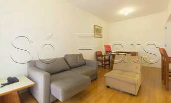 Imagem 4: Flat Contemporâneo disponível para locação 43m² contendo 1 dormitório e 1 vaga de garagem