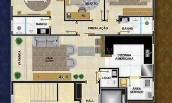 Imagem 3: Apartamento de 3 Quartos com suíte e 2 vagas no Caiçara