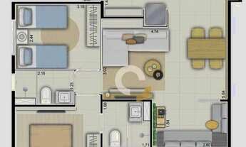 Imagem 3: Apartamento com 1 dormitório à venda, 40 m² por R$ 453.000,00 - Nova Campinas - Campinas/S