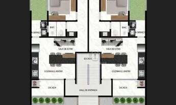 Imagem 2: Apartamento com 2 dormitórios à venda, 69 m² por R$ 315.000 - Itajuba - Barra Velha/SC