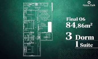 Imagem 2: Apartamento para venda com 85 metros quadrados com 3 quartos