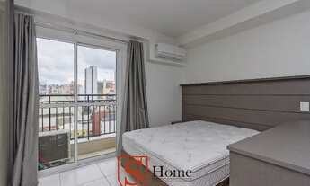 Imagem: Studio com sacada para aluguel no Centro