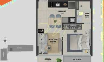 Imagem 7: Apartamento Studio à Venda, Perfeito para investir - Frente Mar - Ilhéus , Bahia