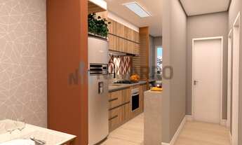 Imagem 3: Apartamento 51m², 2 dormitórios, varanda, 1 vaga coberta - Vila Humaitá - Santo André - SP