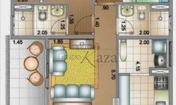 Imagem 5: Apartamento para venda com 65 metros quadrados com 2 quartos em Jardim Paraíba - Jacareí