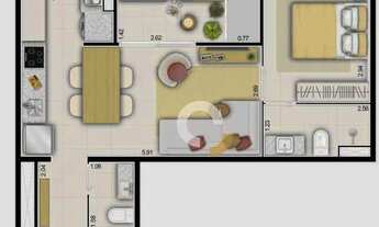 Imagem 2: Apartamento com 1 dormitório à venda, 40 m² por R$ 453.000,00 - Nova Campinas - Campinas/S