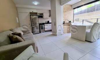 Imagem 4: Flat disponível para locação no Option Paraíso contendo 40m², 1 dormitório e 1 vaga de gar