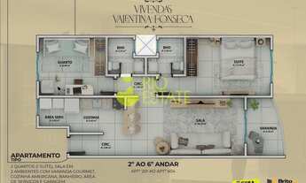 Imagem 6: Apartamentos 2 quartos (SUÍTE), 70m2, Vivendas do Lago,Jd Belvedere -- Volta Redonda/RJ