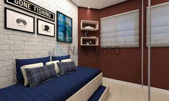 Imagem 4: Apartamento 51m², 2 dormitórios, varanda, 1 vaga coberta - Vila Humaitá - Santo André - SP