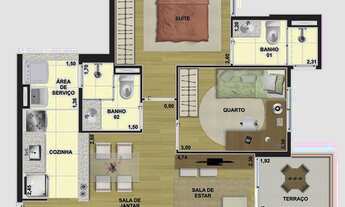 Imagem 7: Apartamento à venda, 2 quartos, 1 suíte, 1 vaga, Vila Tibiriçá - Santo André/SP