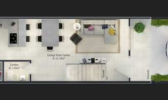 Imagem 7: Sobrado para venda tem 99 metros quadrados com 2 quartos