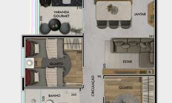 Imagem 5: Apartamento para venda com 71 metros quadrados com 3 quartos - JARDIM ORIENTE - SÃO JOSÉ D