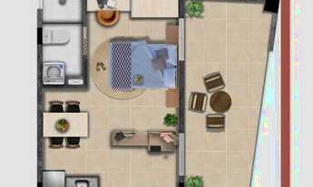 Imagem 6: Studio para alugar, 25 m² por R$ 1.224,48/mês - Tatuapé - São Paulo/SP