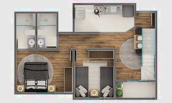 Imagem 5: Apartamento com entrada facilitada em 120x, com 51 metros quadrados com 2 quartos
