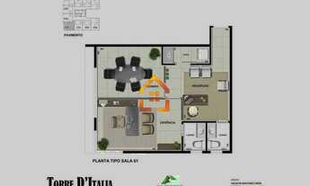 Imagem 7: Sala à venda no Ed. Centro Empresarial Torre D'Italia, com 55.66 m² por R$320.000,00