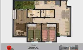 Imagem 5: Apartamento para venda possui 65 metros quadrados com 2 quartos em Patronato - São Gonçalo