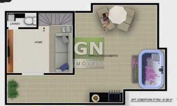 Imagem 3: Cobertura à venda, 2 quartos, 2 suítes, 3 vagas, Santa Efigênia - Belo Horizonte/MG