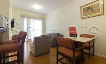 Imagem 2: Flat Contemporâneo disponível para locação 43m² contendo 1 dormitório e 1 vaga de garagem