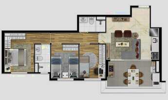 Imagem 3: Apartamento para venda possui 53 metros quadrados com 2 quartos em Barra Funda - São Paulo