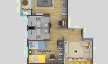 Imagem 5: 2 DORMITÓRIOS NA VILA ADYANA COM VARANDA GOURMET EM ANDAR ALTO